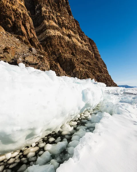 Sníh Led Zamrzlém Moři Grónsko — Stock fotografie
