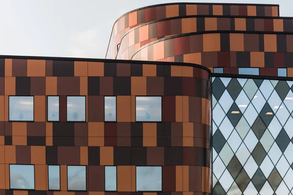 Façade Centre Sportif Gothenburg Suède Distingue Par Son Architecture Marron — Photo