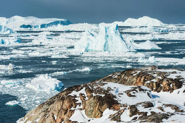 Фьорд Илулиссат Находится Заливе Дисско Западном Побережье Гренландии — стоковое фото
