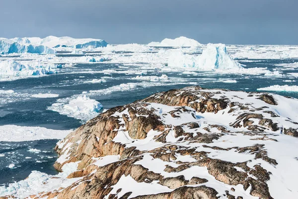 Ledovce Ilulissat Fjord Západním Pobřeží Grónska — Stock fotografie