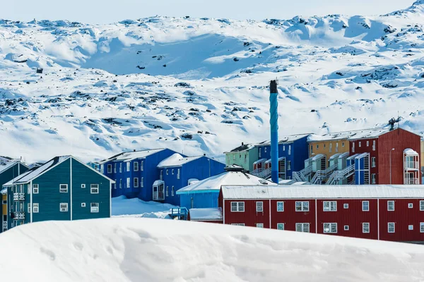 Ilulissat Pobřežní Město Západním Grónsku Známé Pro Ilulissat Icefjord Pro — Stock fotografie