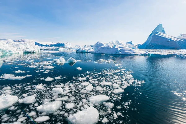 Ilulissat Fjord Egy Fjord Dissko Öbölben Grönland Nyugati Partjainál Ilulissat — Stock Fotó