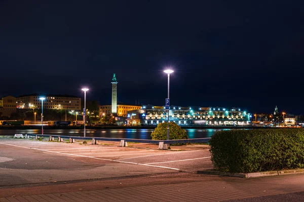 GOTHENBURG, SWEDEN - 3 EKİM 2019: Gothenburg Limanı Panoraması, İsveç