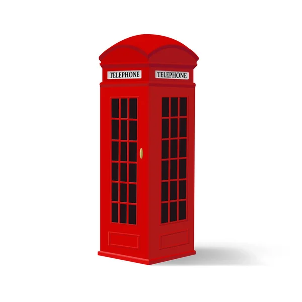 Illustration Une Cabine Téléphonique Illustration Détaillée Icône Symbole Londres Isolé — Image vectorielle