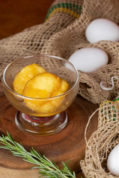 Papo Anjo Brasilianisches Dessert Aus Eiern — Stockfoto
