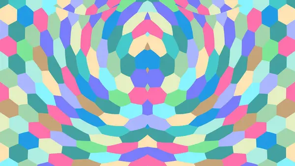 Les Hexagones Multicolores Sur Fond Les Couleurs Vibrantes — Photo