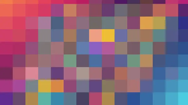 Kare şekillerin renkli çizimi piksel.