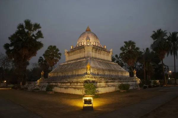 Twilight Time Lotus Stupa Also Known Pathum One Unique Features — Photo
