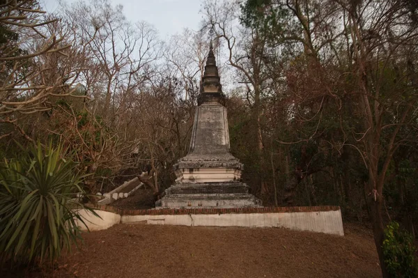 Ancient Chedi Wat Ruak Which Abandoned Temple Located Ascent Khao — Stock Photo, Image