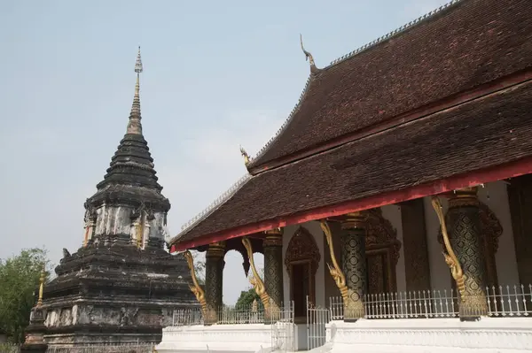 Ват Махате Або Ват Монастир Ступи Один Найкрасивіших Храмів Луанґпхабанґ — стокове фото