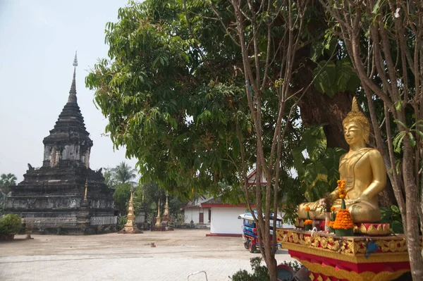 Buda Livre Wat Mahathat Wat Noi Mosteiro Stupa Dos Templos — Fotografia de Stock
