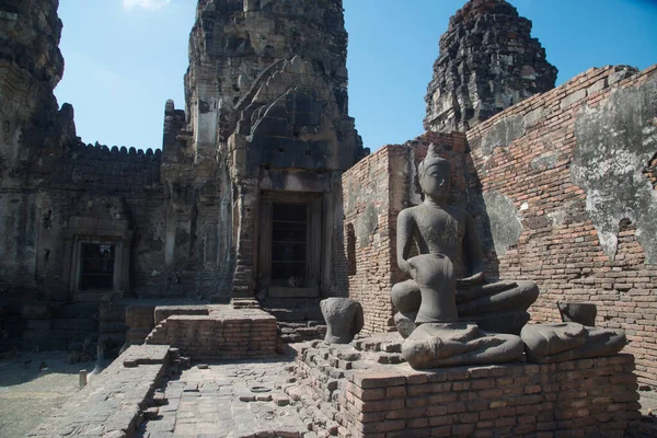 Phra Prang Sam Yot Een Oude Site Een Van Belangrijkste — Stockfoto