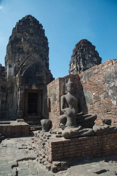 Phra Prang Sam Yot Adalah Sebuah Situs Kuno Dan Salah — Stok Foto