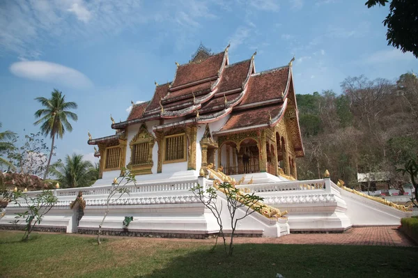 Haw Phra Bang Jest Miejscem Gdzie Phra Bang Buddhalawan Lub — Zdjęcie stockowe