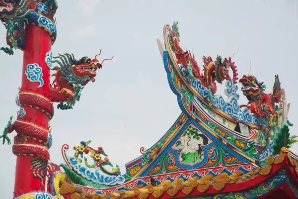 Древняя Китайская Святыня Тайцев Посещать Путешествовать Отдавать Дань Уважения Святыням — стоковое фото