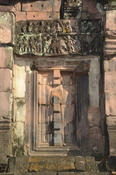 Narai Banthomasin Rzeźbione Kamienną Płytę Phra Narai Jeng Weng Jest — Zdjęcie stockowe