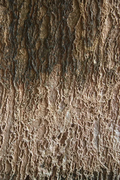 Tekstur Eller Bakgrunn Klippens Overflate Forårsaket Kalksteinfjellene Forskyver Seg Naturlig – stockfoto