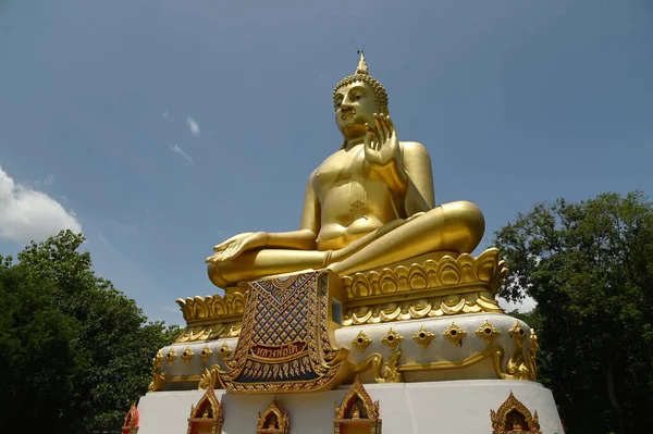 Luang Pho Wat Pha Thang Είναι Μια Εικόνα Του Βούδα — Φωτογραφία Αρχείου