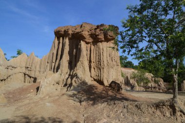 Sao Din Na Noi topoğrafyası dik uçurumlar, çubuklar, koniler ve sivri tepeler gibi görünen erozyonlu tortu parçalarından oluşmuştur. Tayland 'ın Nan eyaletinde yer almaktadır..