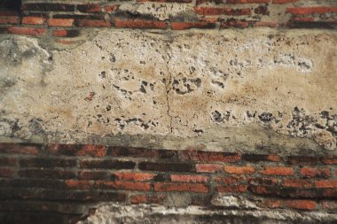 Tuğla duvarın dokusu, arkaplanı veya deseni.