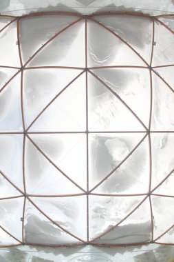 Izgaralı buz duvar binasının dokusu ve arkaplanı.