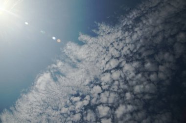 Nature background of sky view with clounds.