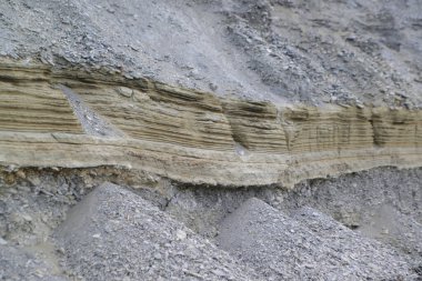 Kum taneleri binlerce ila milyonlarca yıl arasında sıkıştırıldığında, kuvars ya da feldspat gibi mineraller bağlanır..