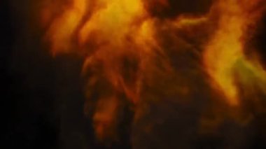 Fire Transitions paketi Siyah png Arkaplan üzerine 4k Üst üste video görüntüsü.