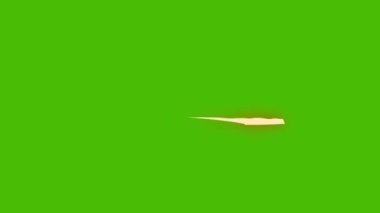 Oyun VFX Muzzle Flash Hareketi Grafik Paketi yeşil ekran arka planında