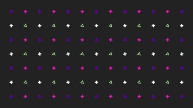 Çemberli soyut renkli geometrik şekiller arkaplan hareketi grafikleri.