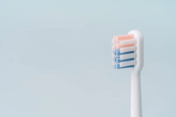 Toothbrush Profile Blue Background — Stock Photo, Image