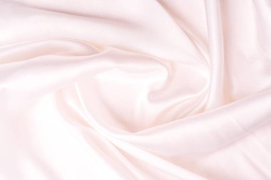 Beyaz buruşuk tüllerin arka planı.