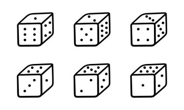 bir el yapımı zar koleksiyonu