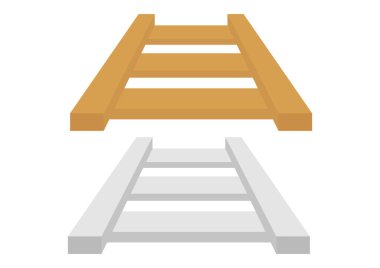 Ahşap ve demir rayların çizimi 2