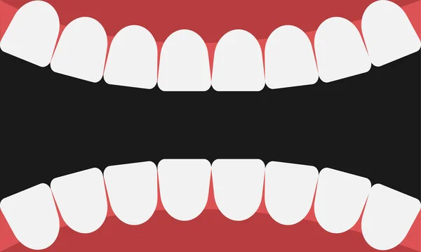 Чисті Зуби Рот Фон — стоковий вектор