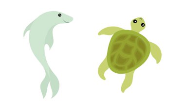 Yunus ve kaplumbağa çizimi