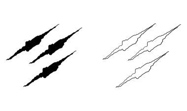 Vahşi hayvan pençesi çizimi