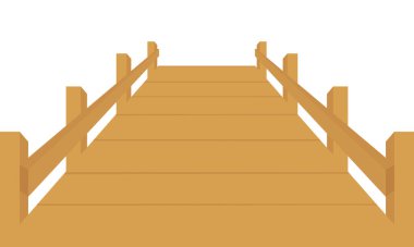 Tahta bir köprünün çizimi