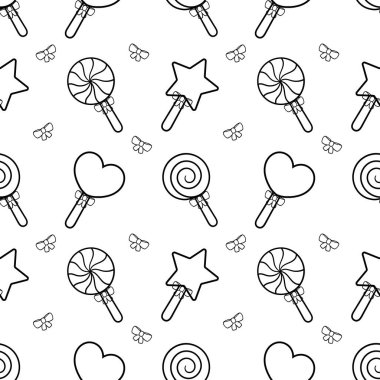 Lolipop el pürüzsüz desen çizdi