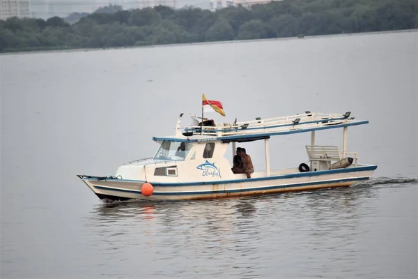 Yakarta Indonesia Junio 2023 Barcos Pesca Navegando Alta Mar — Foto de Stock