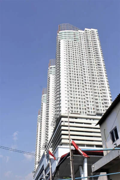 Jakarta Indonesia June 2023 Building Sea Coast Jakarta Blue Sky — Stock Photo, Image