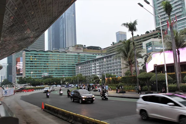 Jakarta Indonesien Juni 2023 Bundaran View Nachmittag — Stockfoto