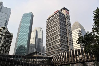 Jakarta, Endonezya-18 Haziran 2023: Sudirman Caddesi manzarası