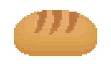 piksel temalı ekmek çizimi