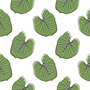 Yaprak el çizimi arka plan 4