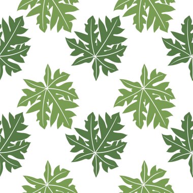 Yaprak çizimi dikişsiz desen 2color