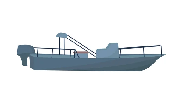 Illustration Ett Fiskefartyg — Stock vektor