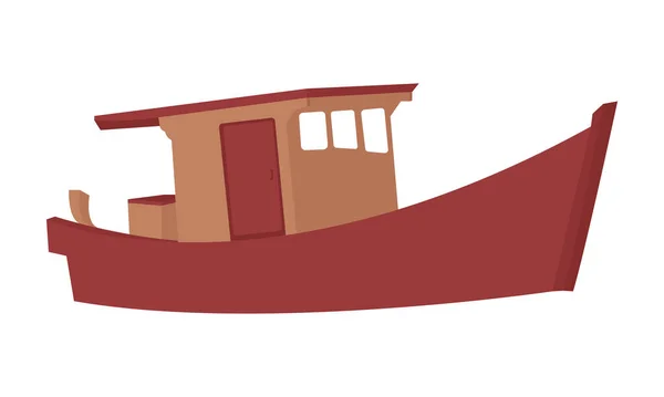Illustration Fiskebåt7 — Stock vektor