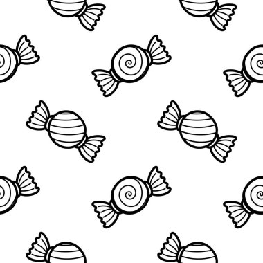 Beyaz arkaplanda şekersiz desen