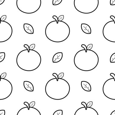 El çizimi turuncu, pürüzsüz desen